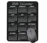 Calendar Mouse pad,2026 Vertical Calendar Natural Rubber Mouse Pad, Quality Creative Gaming Rectangle Mouse Personalized Desk Mouse Pad 9.5 inch x 7.9 inch