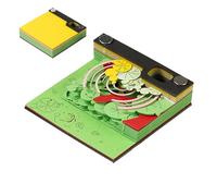 Calendar Notepad, Self Adhesive Notepad - Aesthetic Sticky Notes in the Workplace | With Display Box Hand Torn Paper Cutting Sticky Notepad for Office