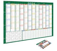 Calendar Planner 2026 11.5 x 20 Inch for Office and Organization | Calendar for Office for Studies, Homework, Housekeeping, Exercise, and Birthdays