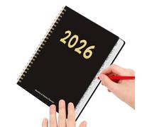 Calendar Planner 2026, 12 Month Spiral Bound Planner for Organization, Academic and Personal Planner, Productivity Tool for Students, Teachers, Women, Family, Home, College