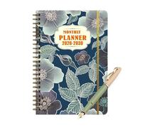 Calendar planner, 5-year planning appointment calendar with spiral binding - monthly planner for years 2026-2030 - for students in professional life and for work at the desk for