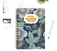 Calendar Planner | 5 Year Planning Coil Bound Datebooks,Weekly Monthly Goal Planner | for School Student Work Desk Scheduling Notes