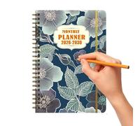 Calendar Planner,Coil Bound Long-Term Planning Datebooks,Weekly Monthly Goal Planner - for Planning Scheduling Notes School Business Work Desk
