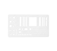 Calendar Stencil - Reusable Acrylic Planner Template, Multifunction Drawing Guide | Artistic Ruler with Letters Numbers Icons, Practical Accessory for Scrapbooking Diary Notebook Habit
