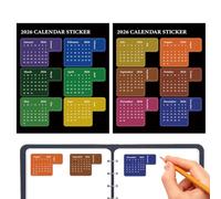 Calendar Stickers for Planners, Waterproof Programming Management | Monthly Planner Stickers - for Notebooks, Scrapbooking and School for Children