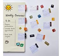 Calendar Stickers Planner Monthly Stickers Self Adhesive Index Tabs for Daily Planners & Journals, Work, School, or Home Management (Hope)
