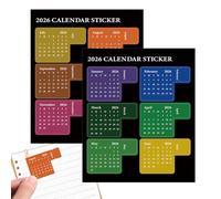 Calendar Stickers,Schedule Management Labels | Month Planner Stickers Index Tabs,for Scrapbooking Journals Notebooks Classroom School Teens College Students Boys