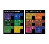 Calendar Stickers | Waterproof Programming Management, Monthly Planner Stickers, for Journals Scrapbook School Boys Children