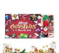Calendario 'Avvento Con Calze Di Natale - 14,57x9 Conto Alla Rovescia 'Avvento 24 Giorni | 12 Paia Di Colorati Alla Caviglia,Per Adulti Donne Uomini Durante Inverno E Interno