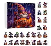 Calendario Conto Alla Rovescia Halloween, Calendario 'Avvento Halloween 24 Giorni Con Gnomi 2D | Decorazione Spettrale Per La Casa Per Camini Alberi Di Natale Finestre Uffici Negozio Ingresso