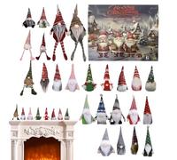 Calendario De Adviento Navideño, Calendario De Cuenta Atrás 2025 Decoración Muñeco 24 Días, Muñecos Enanos Decorativos Para Niños Y Adultos Para Coat Escritorio O Dormitorio