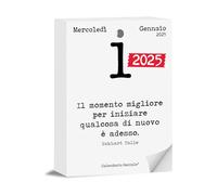 Calendario Geniale 2025 The First and the Original. Philosophical Gift Idea. Organic Table Calendar with Gift Box. Daily Philosophical Phrases. Digital Bonus. Insert 10 x 14 cm