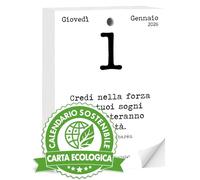 Calendario Geniale 2026 The First and the Original. Philosophical Gift Idea. Eco Sustainable Table Calendar with Gift Box. Daily Philosophical Phrases. Digital Bonus. Refill 10 x 14 cm