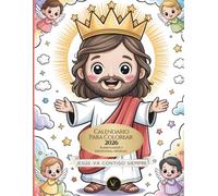 Calendario para colorear 2026 - Planificador y devocional mensual | Jesús va contigo siempre