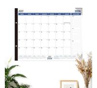Calendars 2026-2027,18-Month Planning Scheduling Tool | Desktop Calendar,for Office Study Home Dorm Meeting Room Classroom Teacher