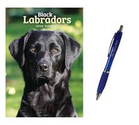 calendars Labrador Retrievers Black A5 Diary 2026 + EXCLUSIVE LIMITED EDITION PEN