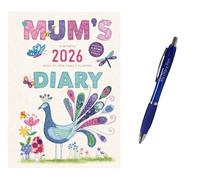 calendars Mums Fabric P A5 Diary 2026 + EXCLUSIVE LIMITED EDITION PEN