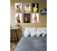 Calendars R Us Dua Lipa AllStars Posters - x6 A3 Posters With Foiled Coloured Stars/Luxury Gloss Paper