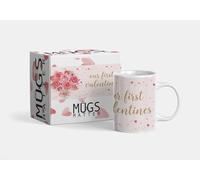 Calendars R Us Our First Valentines Mug - First Valentine’s Day Gift for Couples - Romantic Coffee Mug for Him or Her - Cute Keepsake Mug for New Couples, Boyfriend, Girlfriend
