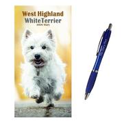 calendars West Highland White Terriers Slim Diary 2026 + EXCLUSIVE LIMITED EDITION PEN