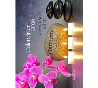 Calendrier 2026-Conscience active: 12 mois de phrases de réflexion avec photos zen et espace pour vos notes