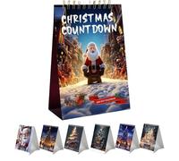 Calendrier De Compte À Rebours 100 Jours - Décoration De Table Interactive Noël | Calendrier Décoratif Réutilisable Pour Salon, Bureau ntrée | Idéal Fêtes De Décembre Adultes