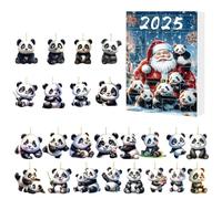 Calendrier de l' - 24 Jours Panda Design 2025 | Décompte de Noël et Mignon | Décoration de Maison Charmante Pour, Adultes, Collectionneurs, Fêtes