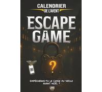 Calendrier de l’Avent Escape Game: 24 énigmes pour adultes à résoudre avant Noël pour empêcher le casse du siècle
