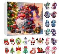 Calendrier De L' Compte À Rebours - 24 Jours De Décompte Festif, Figurine De Collection Pour Adultes | Décoration De Noël Pour Maison Salon Chambre Bureau Vacances Familiales