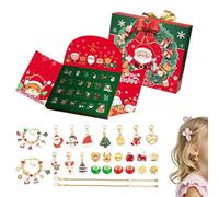 Calendrier De Noël - Calendrier Compte À Rebours, Planificateur De L', Bracelets De Boucles D'oreilles Pendante, Bijoux 24 Jours Pour Les Vacances Halloween Thanksgiving Pâques Valentin