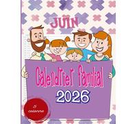 Calendrier familial 2026 5 colonnes: Agenda Mensuelle Familial pour 5 Personnes de Janvier 2026 à Décembre 2026, Planificateur Mensuel de 12 Mois