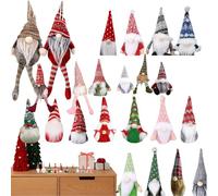 Calendrier Lutins Plush Toy 24 Jours | Décoration Festive Pour Noël | Idéal Pours Table, , Arbre de Noëls | Peluches Mignonnes Pouur Fête Saisonnière | Compte à Rebours