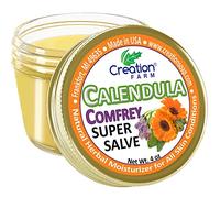 Calendula-Comfrey Salve Balm by Creation Farm 4 oz Jar