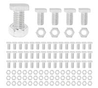 CaLeQi Greenhouse Nuts and Bolts,50 Sets Aluminium Hex Nuts and T Head Bolts for Building Repairing Greenhouse Necessary Accessories