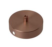 Calex 1 Hole Metal Ceiling Rose 100mm Diameter Copper Matt