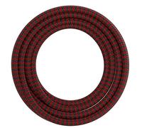 Calex 60W 250V Zigzag Pattern Textile Wrap Cord 3 Metre Length Red/Black