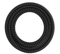 CALEX Creations Textile Cable for Lamp, Electric Power Cable, Pendant Light, Black/Grey, 3 m