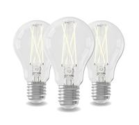 CALEX E27 LED Bulb, Warm White 2700K, Day and Night Sensor, 3-Pack | The integrated sensor switches the light on at dusk and off at daylight, featuring reliable indoor and outdoor use