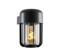 CALEX Faenza Outdoor Wall Light, Day/Night Sensor, E27 Socket, Waterproof, Black