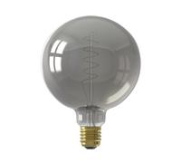 Calex Flexible E27 4W 100Lm 360° Smoke Globe Extra Warm White Led Dimmable Filament Light Bulb