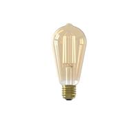 CALEX Functional LED Bulb, Rustic Gold ST64, E27 Fitting, Extra Warm White Light (2100K), Day & Night Sensor