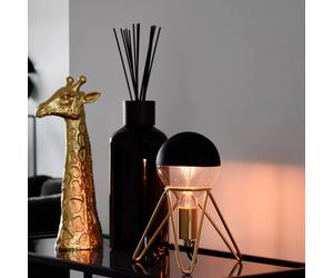 Calex G125 Top half mirror E27 4 W black Ø 12.5 cm