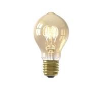 CALEX - LED Bulb, E27, Vintage Spiral Filament A60 Light Bulbs, Gold, Dimmable Warm White Light, 3.8W