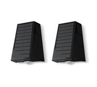 Calex Matera Solar Wall Light Black Up And Down Outdoor Waterproof 2 Pack