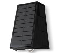 CALEX - Matera Solar Wall Light, Up & Down Outdoor Lighting, Solar Powered Garden Lamp, Waterproof, Black
