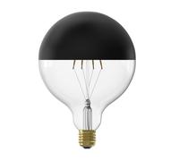 Calex Mirror Top E27 4W 200Lm 360° Black & Clear Globe Warm White Led Dimmable Filament Light Bulb