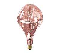 CALEX Organic EVO XXL LED Lamp, E27 Socket, 6 W Filament Bulb, Dimmable, Decorative Light Bulb, Titanium, Warm White, Rose