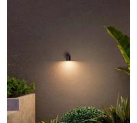 Calex outdoor wall light GU10, downlight, height 8 cm, black