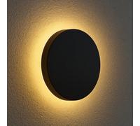 CALEX - Rosarno Rechargeable Outdoor Wall Light 25 cm, Battery Operated Lamp, Indoor and Outdoor use, IP44 Waterproof, Indirect Lighting, Dimmable, Black
