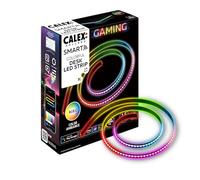 CALEX Smart Desk LED Strip, RGBIC, Razer Chroma Synchronisation, 150 cm | Bring your gaming setup to life - 16 million colours react dynamically to games and music, easily controlled via the app